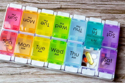 Figure 6. A weekly medication organiser.