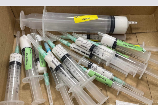 Figure 1. Waste propofol collected in 1 week.